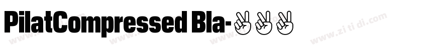 PilatCompressed Bla字体转换 PilatCompressed Bla字体转换